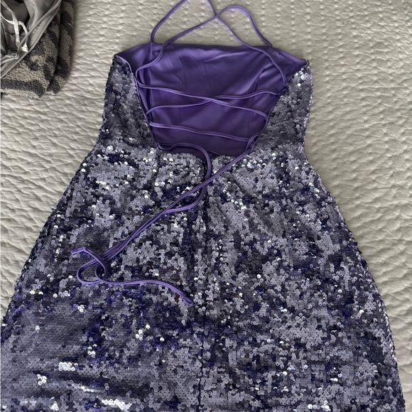 Purple sequin dress - Picture 2 of 3